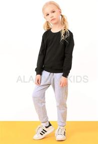 img 1 attached to ALALIMINI Toddler Sweatshirts: Lightweight Crewneck Clothing for Boys