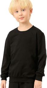 img 4 attached to ALALIMINI Toddler Sweatshirts: Lightweight Crewneck Clothing for Boys