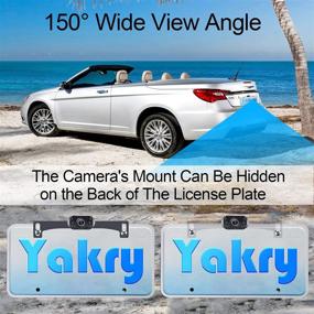 img 1 attached to 🚗 Yakry Y11 Backup Camera Kit: HD 1080P with Monitor, Easy One-Wire DIY Installation, IP69 Waterproof, 6 LED Night Vision, Ideal for Cars, Trucks, SUVs, and Campers