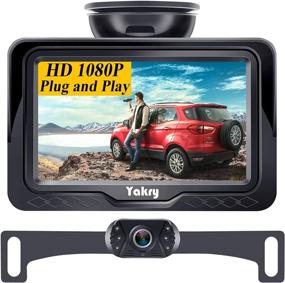 img 4 attached to 🚗 Yakry Y11 Backup Camera Kit: HD 1080P with Monitor, Easy One-Wire DIY Installation, IP69 Waterproof, 6 LED Night Vision, Ideal for Cars, Trucks, SUVs, and Campers