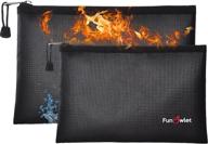 secure your valuables with fireproof safe money document bags logo