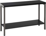 🏠 ofm 70003 modern console table with shelf, 44", black - stylish and functional furniture for your home logo