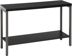 img 4 attached to 🏠 OFM 70003 Modern Console Table with Shelf, 44", Black - Stylish and Functional Furniture for Your Home