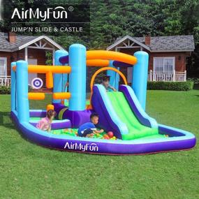 img 3 attached to 🎈 Inflatable Bouncer Backyard Bouncing - AirMyFun Boosts Fun!