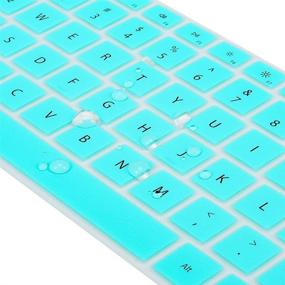 img 1 attached to 🎉 2021 Mint Green Keyboard Cover Skin for Microsoft Surface Laptop 4 3 13.5" and 15" - US Layout, Laptop Keyboard Protector, Surface Laptop 4 3 Accessories