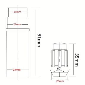 img 1 attached to 🔧 Колесный набор ZY 1/2"-20 из 23 штук черных шлицевых гайек с закрытым концом и 2 ключами 1.38" 35 мм для Dodge, Jeep, Ford, Lincoln, Mercury.