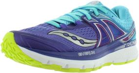 img 4 attached to 👟 Беговые кроссовки Saucony Women's Triumph для женщин, фиолетового цвета.