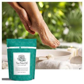 img 3 attached to 👣 USA-Made Tea Tree Oil Foot Soak with Epsom Salt - 3lb. | Eliminate Foot Odor, Hydrate and Soothe Dry, Cracked Heels