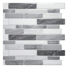 img 4 attached to Art3D 10 Sheet Adhesive Backsplash Marble