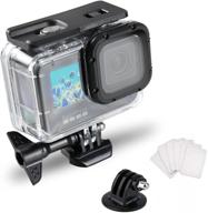 sruim waterproof case for gopro hero 9: underwater diving 50m protective housing shell with bracket accessories logo