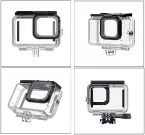 img 3 attached to SRUIM Waterproof Case for GoPro Hero 9: Underwater Diving 50M Protective Housing Shell with Bracket Accessories