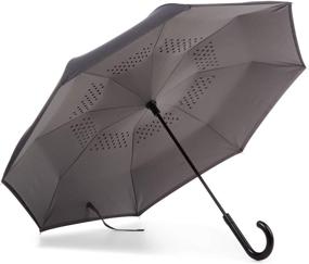 img 3 attached to Зонтик InBrella с обратным закрытием: ☂️ Инновационные зонты Totes и зонты с ручкой