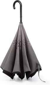 img 2 attached to InBrella Reverse Close Umbrella: ☂️ Innovative Totes Umbrellas & Stick Umbrellas