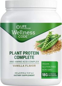 img 3 attached to 🌿 Enhance Your Health & Wellness with Life Extension Plant Protein Complete and Amino Acid Complex - Vanilla Flavor (450g)