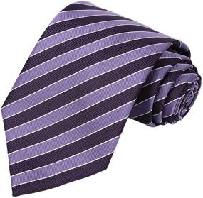 img 4 attached to 👔 KissTies Men's Dark Extra Striped Necktie - Enhancing Accessorizing with Ties, Cummerbunds & Pocket Squares