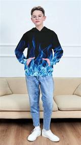 img 2 attached to Stylish TUONROAD Sweatshirt Hoodies: Fashionable Boys' Clothing for Everyday Comfort