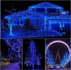 img 1 attached to Silvom Blue Christmas Lights - 100 LED Mini Tree Lights, 33ft Xmas Lights - UL Certified for Indoor & Outdoor Use - String Lights for Halloween, Christmas Tree, Party, Wedding, Patio, Garden, Home Decoration