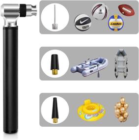 img 1 attached to 🚲 Powerful Mini Bike Pump: DIYIFE Bicycle Tire Pump for Presta & Schrader Valve, 300 PSI, with Needle and Frame Mount - Ideal for Road & MTB