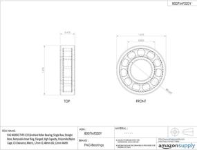 img 1 attached to FAG NJ203E TVP2 C3 Cylindrical Removable Polyamide