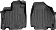 🔒 get ultimate protection: maxliner floor mats 1st row liner set black for 2011-2017 honda odyssey logo