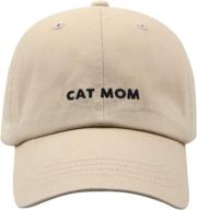 🐱 hatphile embroidered cat mom/dad dad hat baseball cap - cat lovers' must-have! logo