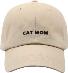 img 2 attached to 🐱 Hatphile Embroidered Cat Mom/Dad Dad Hat Baseball Cap - Cat Lovers' Must-Have!