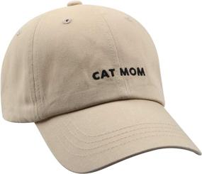 img 1 attached to 🐱 Hatphile Embroidered Cat Mom/Dad Dad Hat Baseball Cap - Cat Lovers' Must-Have!