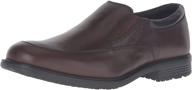 👞 rockport lead pack slip leather men's shoes: classy loafers & slip-ons for ultimate comfort logo