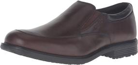 img 4 attached to 👞 Rockport Lead Pack Slip Leather Men's Shoes: Classy Loafers & Slip-Ons for Ultimate Comfort