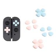❤️ geekshare heart button caps joystick cover for nintendo switch & oled - pink & blue (4pcs) logo