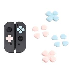 img 4 attached to ❤️ GeekShare Heart Button Caps Joystick Cover for Nintendo Switch & OLED - Pink & Blue (4PCS)
