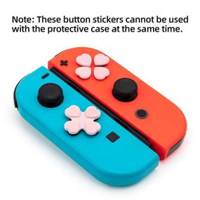 img 3 attached to ❤️ GeekShare Heart Button Caps Joystick Cover for Nintendo Switch & OLED - Pink & Blue (4PCS)