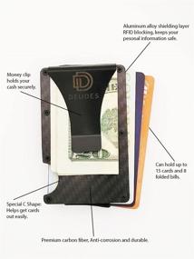 img 1 attached to ProGlide Carbon Fiber Pocket Minimalist Wallet: Sleek Design, Lightweight, and Durable