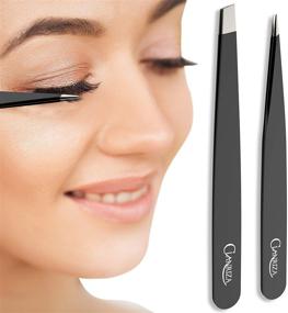 img 4 attached to CLANRIZA Tweezers Eyebrows Extension Stainless