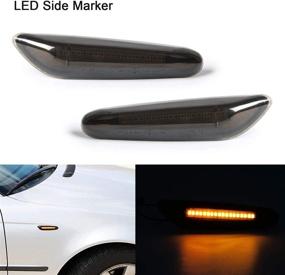 img 3 attached to 🚦 GemPro 2-Pack Amber LED Side Marker Turn Signal Lights for BMW - Enhance Visibility and Style!