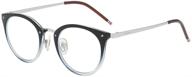 👓 dn08: chic clear lens frame glasses with blue light blocking feature for computer use by donna logo