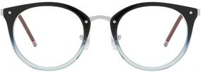img 3 attached to 👓 DN08: Chic Clear Lens Frame Glasses with Blue Light Blocking Feature for Computer Use by DONNA
