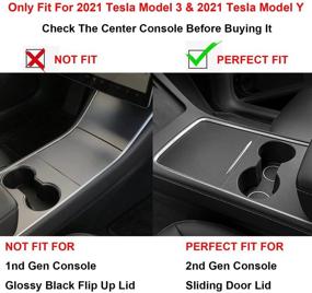 img 3 attached to 🚗 2021 Аксессуары для интерьера Tesla Model 3 и Model Y - Органайзер для центральной консоли (3 шт) | Поставляемый с начесом, секретный выдвижной ящик для подлокотника | Ящик для хранения из ABS-пластика, на заказ нашивка