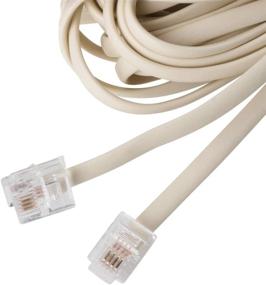 img 3 attached to Telephone Cords For Landline Phones - Phone Cords For Landline Phones To Wall Jack - Superb Sound Quality Sturdy Materials - Bone Ivory - Phone Cord For Any Device W/A Phone Jack (25Ft Phone Cord)