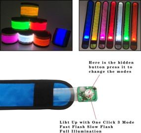 img 1 attached to 6/7 Pack LED Armbands Slap Bracelets - Perfect Glow Party Supplies for Lives, Festivals, and Night Events!