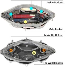 img 3 attached to 👜 Optimized VANCORE Handbag Organizer Insert Pockets for Women's Accessories