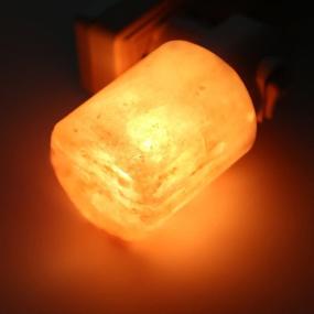 img 2 attached to 🔮 J-Deal Salt Lamps Himalayan Original Crystal Rock Salt Stone Lamp Night Light: Cordless Holder Included