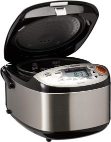 img 3 attached to 🍚 Efficient Zojirushi NS-LGC05XB Micom Rice Cooker & Warmer: 3-Cup Uncooked Capacity, Stainless Black