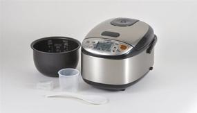 img 1 attached to 🍚 Efficient Zojirushi NS-LGC05XB Micom Rice Cooker & Warmer: 3-Cup Uncooked Capacity, Stainless Black