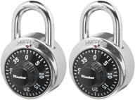 🔒 master lock 1500t combination padlock (2 pack, black) - secure locker lock solution! logo