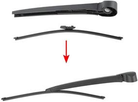 img 2 attached to 🧼 High-Quality X AUTOHAUX Rear Windshield Wiper Arm Set for VW Tiguan 2018-2020 - 380mm 15inch: Ensuring Optimal Visibility