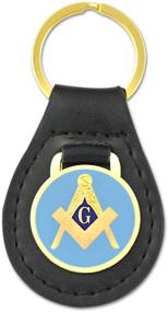 img 1 attached to 🔱 Premium Square Compass Leather Medallion Masonic Men's Accessories: Crafted Elegance for Freemasons