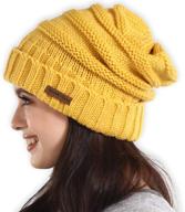 brook bay slouchy cable beanie logo