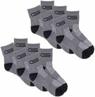 premium men's mid calf socks in charcoal - size large for ultimate comfort and style logo