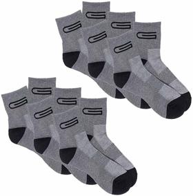 img 4 attached to Premium Men's Mid Calf Socks in Charcoal - Size Large for Ultimate Comfort and Style